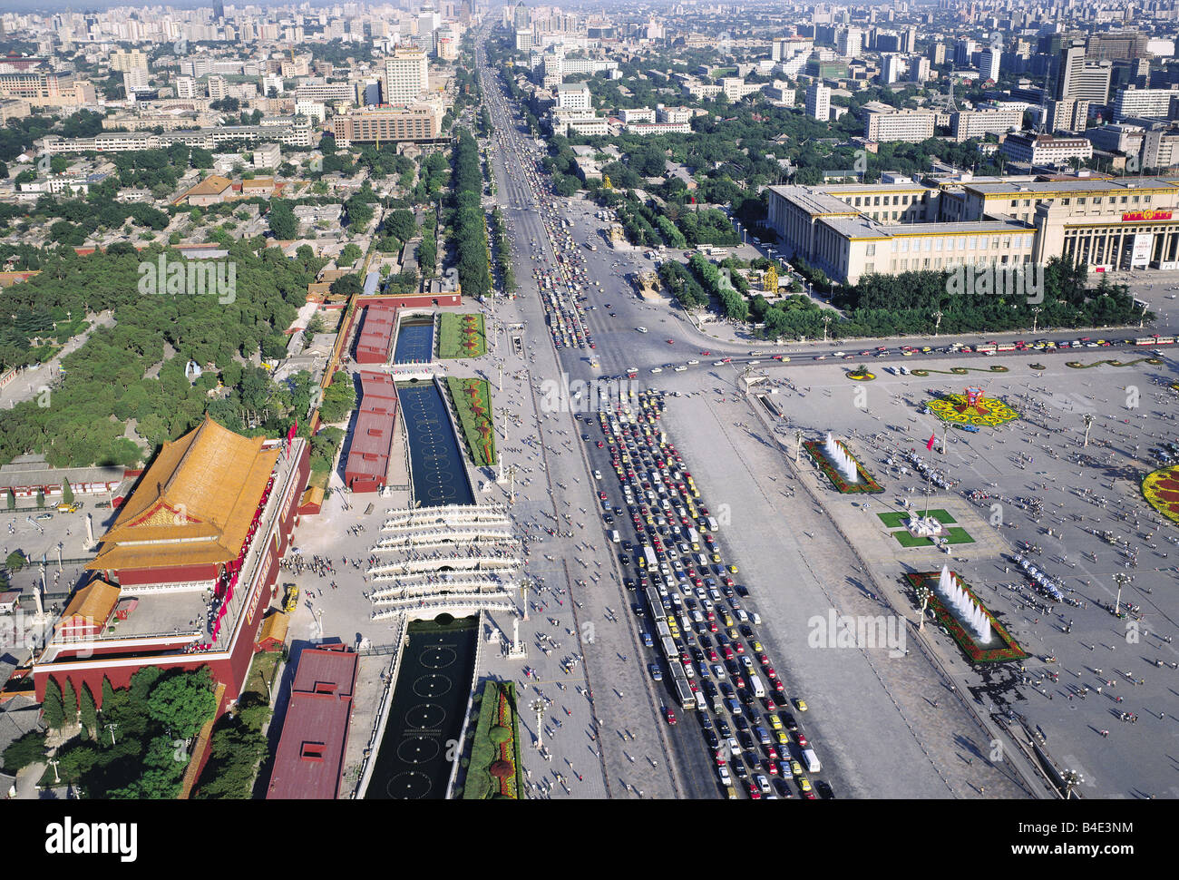 Stadtbild In Peking, High Angle View, China Stockfoto