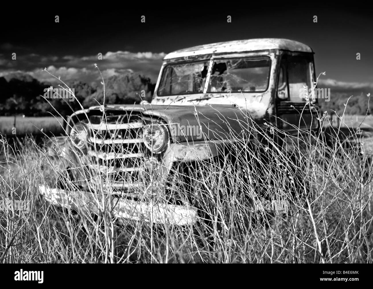 Altes Auto Wrack Stockfoto