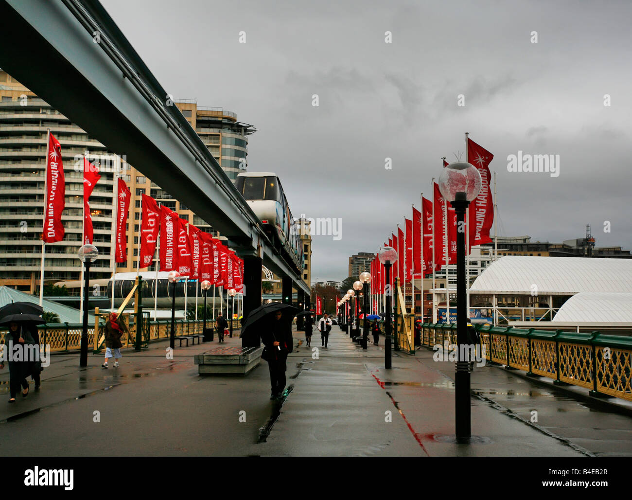 Sydney Monorail Stockfoto