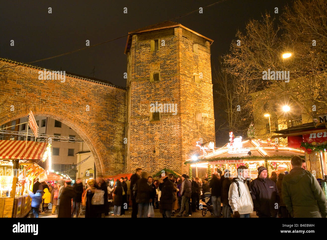 EU DE Deutschland Bayern München der Weihnachtsmarkt am Sendlinger Tor keine Drittrechte zur Verfügung Stockfoto