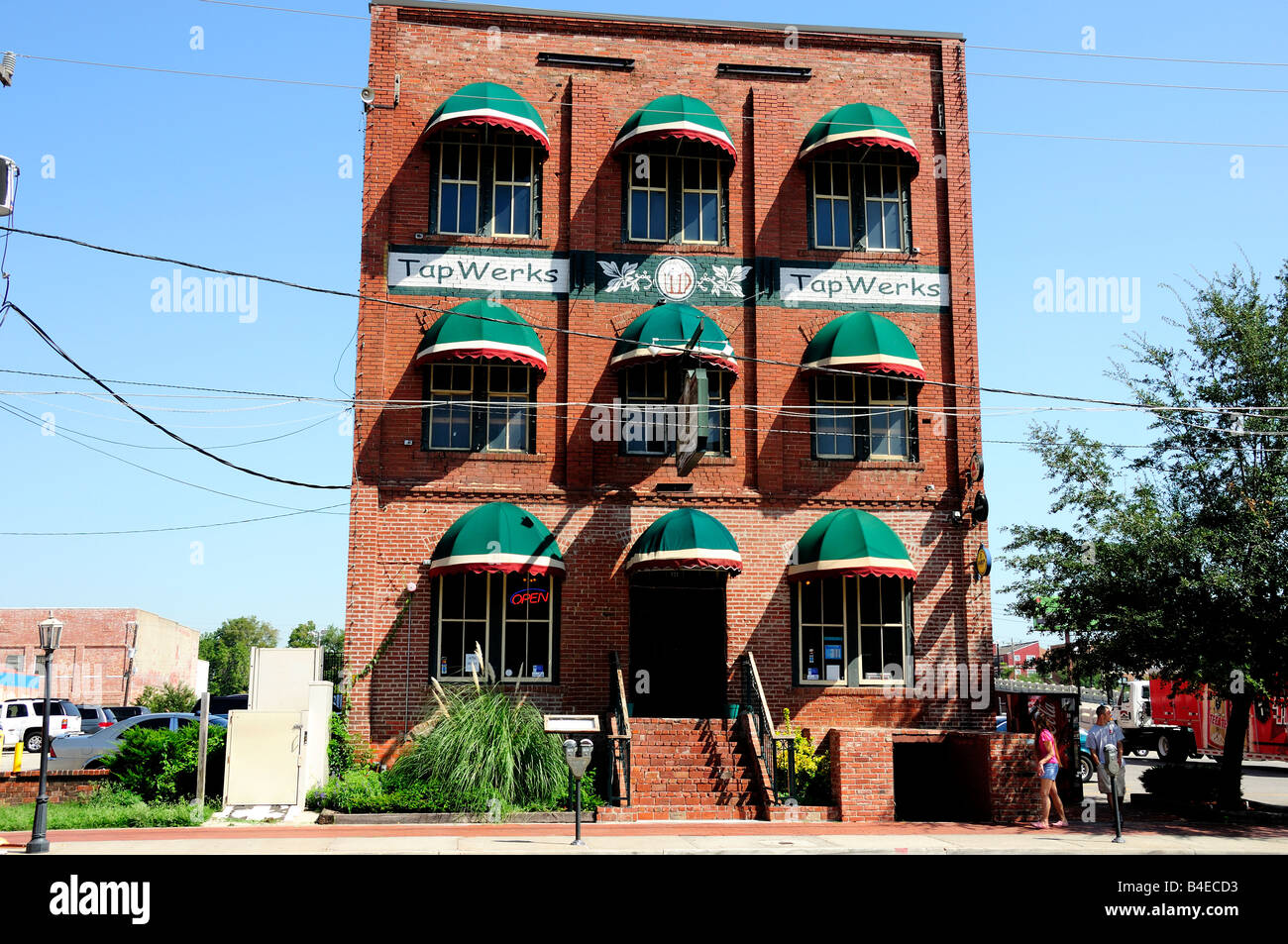 Tippen Sie auf Werks, eine beliebte Bar und Restaurant, befindet sich im Abschnitt Bricktown Oklahoma City, Oklahoma, USA. Stockfoto