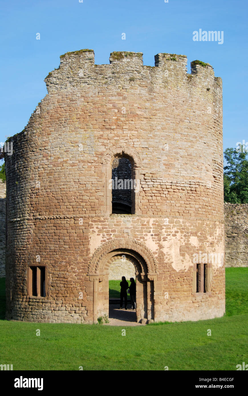 Die Kapelle der Heiligen Maria Magdalena in Inner Bailey, Ludlow Castle, Ludlow, Shropshire, England, Vereinigtes Königreich Stockfoto