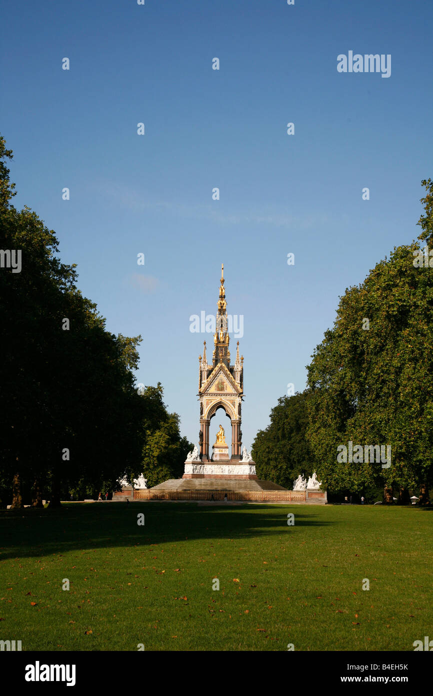 Albert Memorial in den Kensington Gardens, London Stockfoto