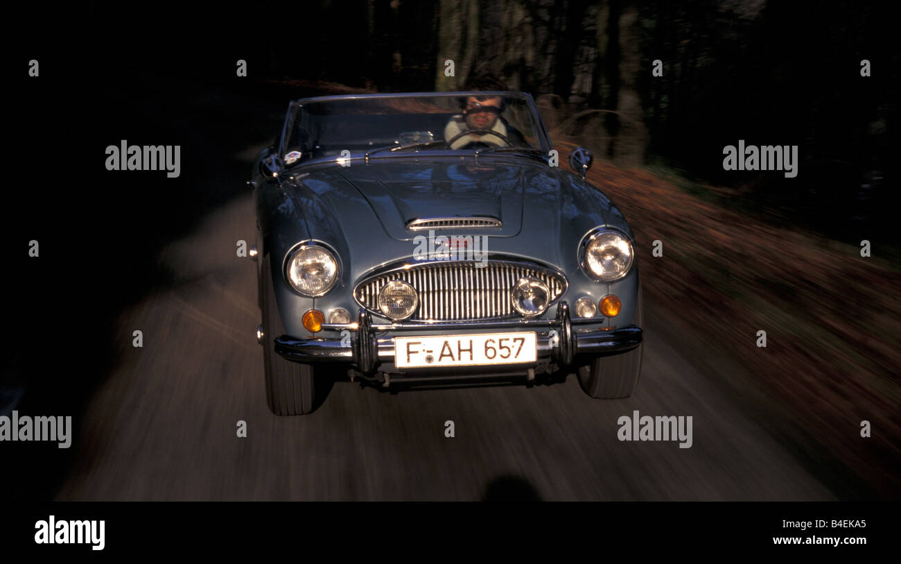 Auto, Austin Healey 3000 MK III, Cabrio, Oldtimer, Baujahr 1963-1968, dieses Auto Modell Jahr 1964, Silber, Cabrio Stockfoto