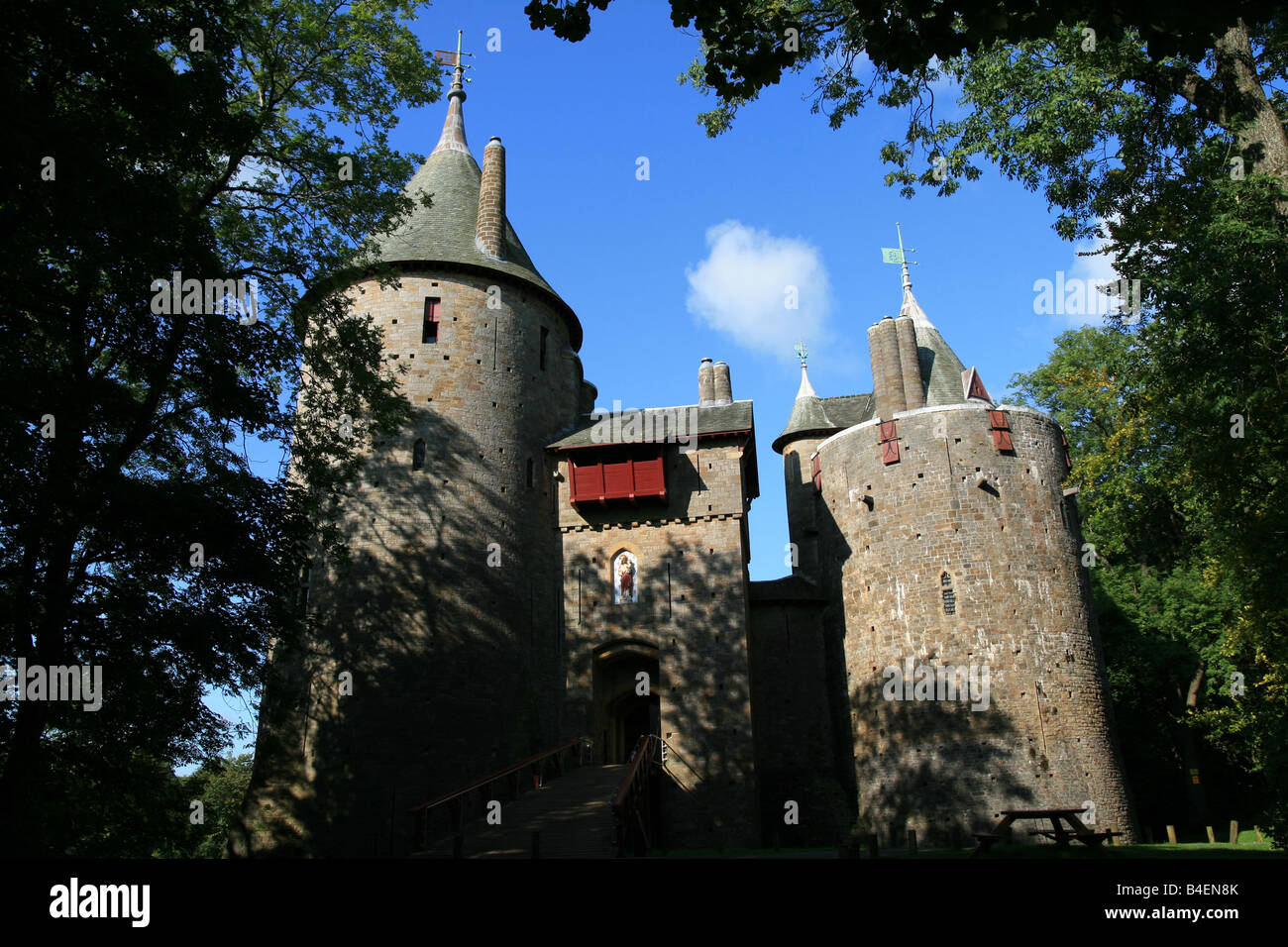 Castell Coch Stockfoto
