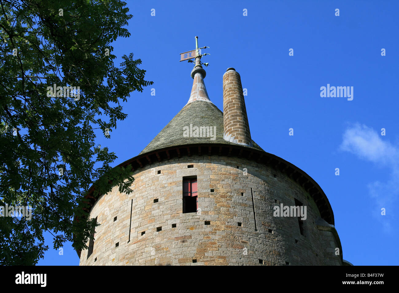Der Bergfried Turm im Castell Coch Stockfoto