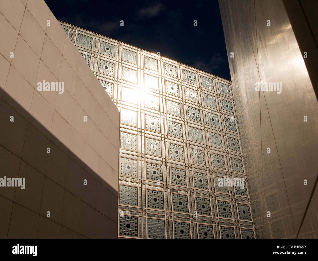 Institut du Monde Arabe in Paris Frankreich, Herbst 2008 Stockfoto Institut du Monde Arabe in Paris Frankreich, Herbst 2008 Stockfoto