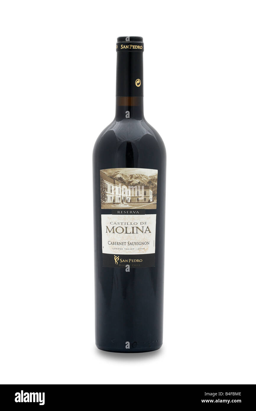 Castillo de Molina reservieren Lontue Valley Cabernet Sauvignon San Pedro rot Wein aus Chile Stockfoto