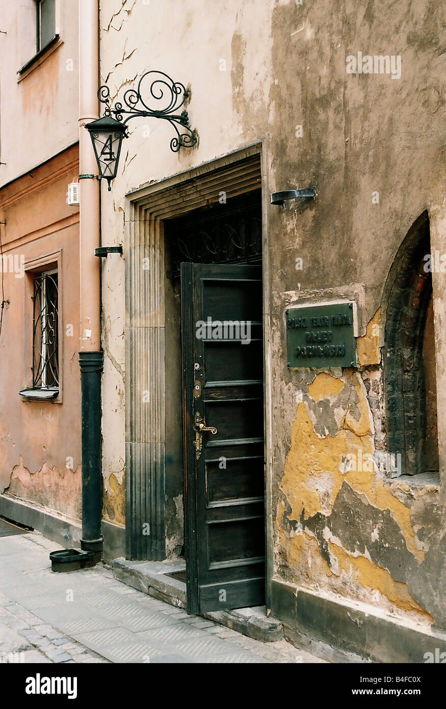 Eingang der Ballettschule in Posen Stockfoto