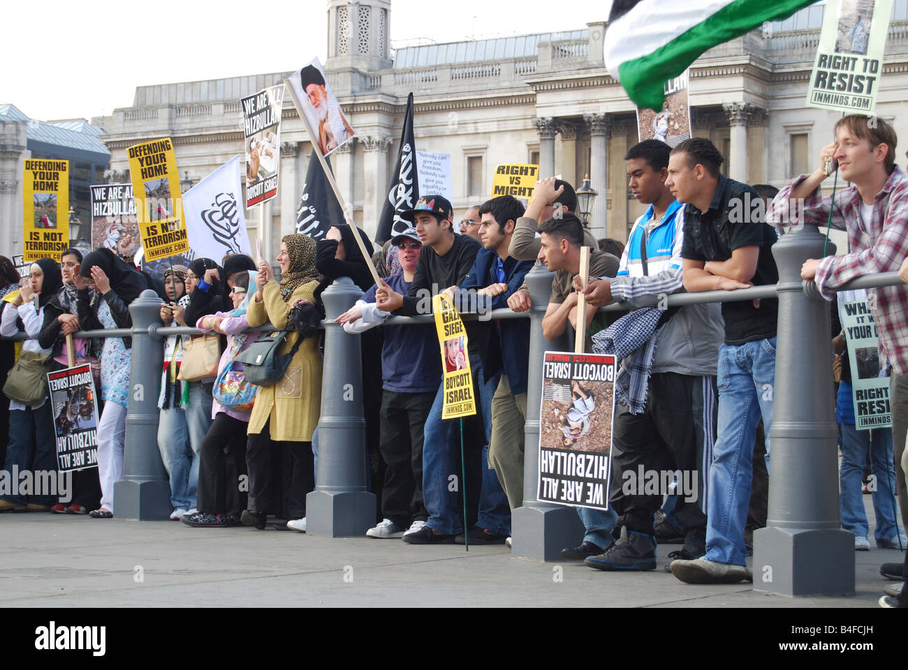 Al-Quds-Demonstration Trafalgar Square in London Stockfoto