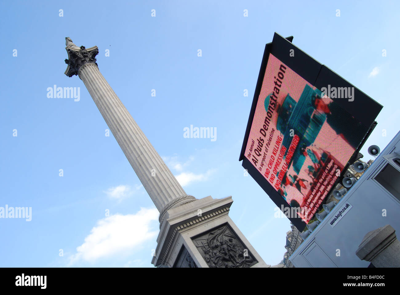 Al-Quds Demonstration Trafalgar square Stockfoto