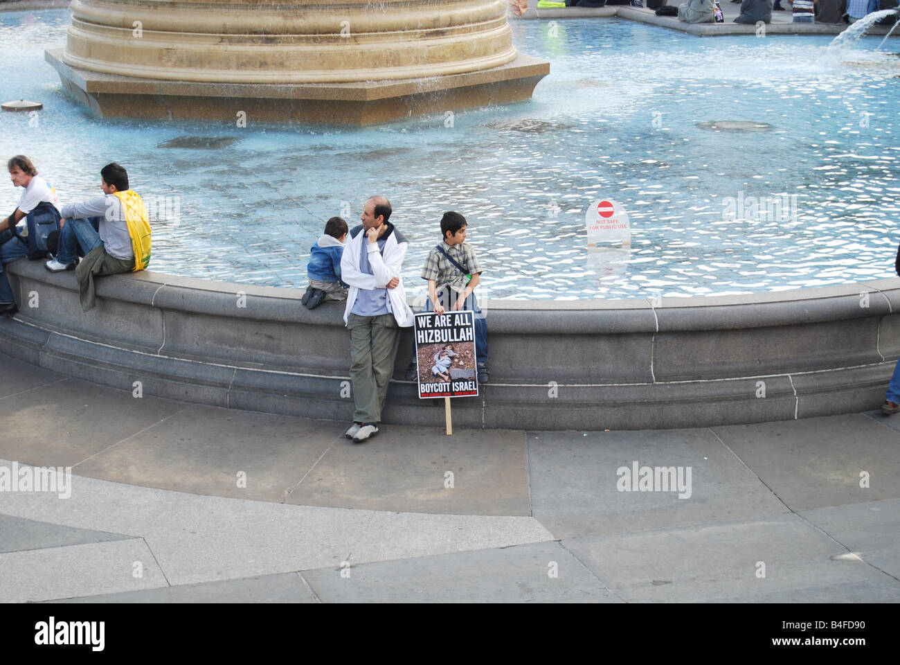 Hizbullah Trafalgar Quadrat Al Quds-Tag Stockfoto