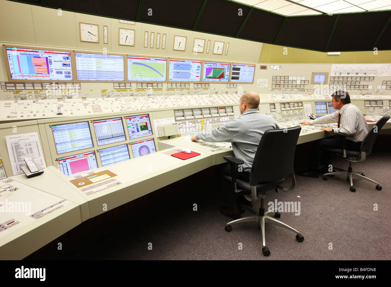 DEU-Deutschland-Essen-GfS-KSG-Simulator-Zentrum für Kernkraftwerke Stockfoto