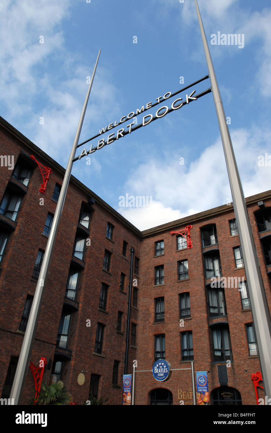 Albert Dock-Liverpool England Fluss Mersey-Seite Stockfoto