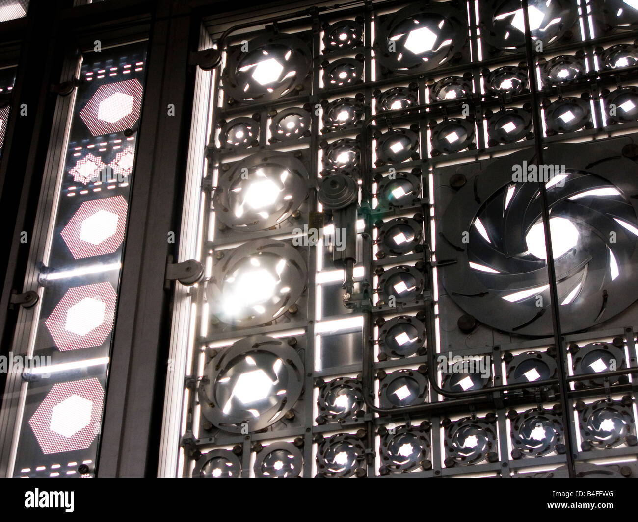 Institut du Monde Arabe in Paris Frankreich, Herbst 2008 Stockfoto Institut du Monde Arabe in Paris Frankreich, Herbst 2008 Stockfoto