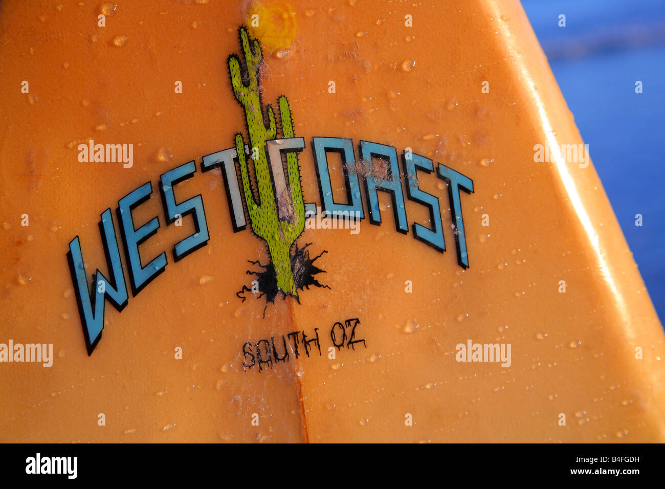 Westküste Surfbrett Eyre Peninsula South Australia Stockfoto