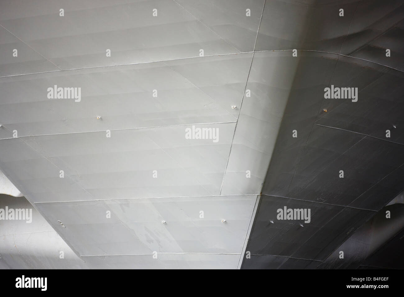 Kreuzfahrtschiffe Bug angedockt in Manhattan New York City Stockfoto