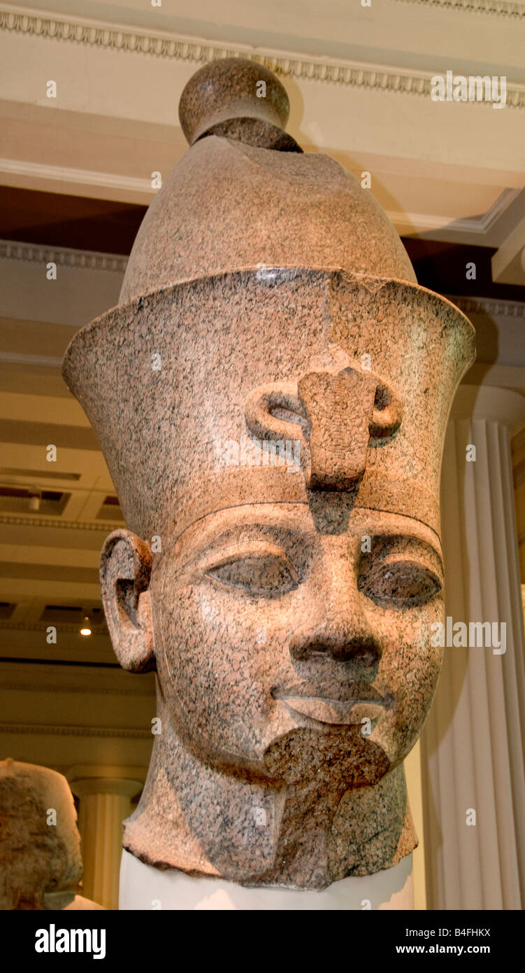 König der 18. Dynastie 1390 v. Chr. Theben Tempel von Ägypten ägyptische mut Stockfoto