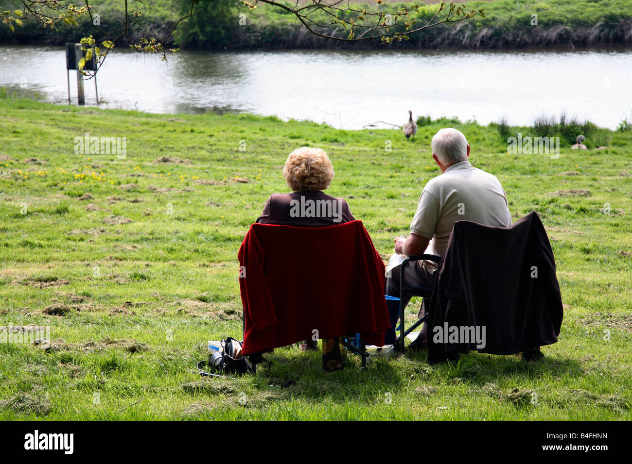 Rentner Ruhestand zu genießen Stockfotografie - Alamy