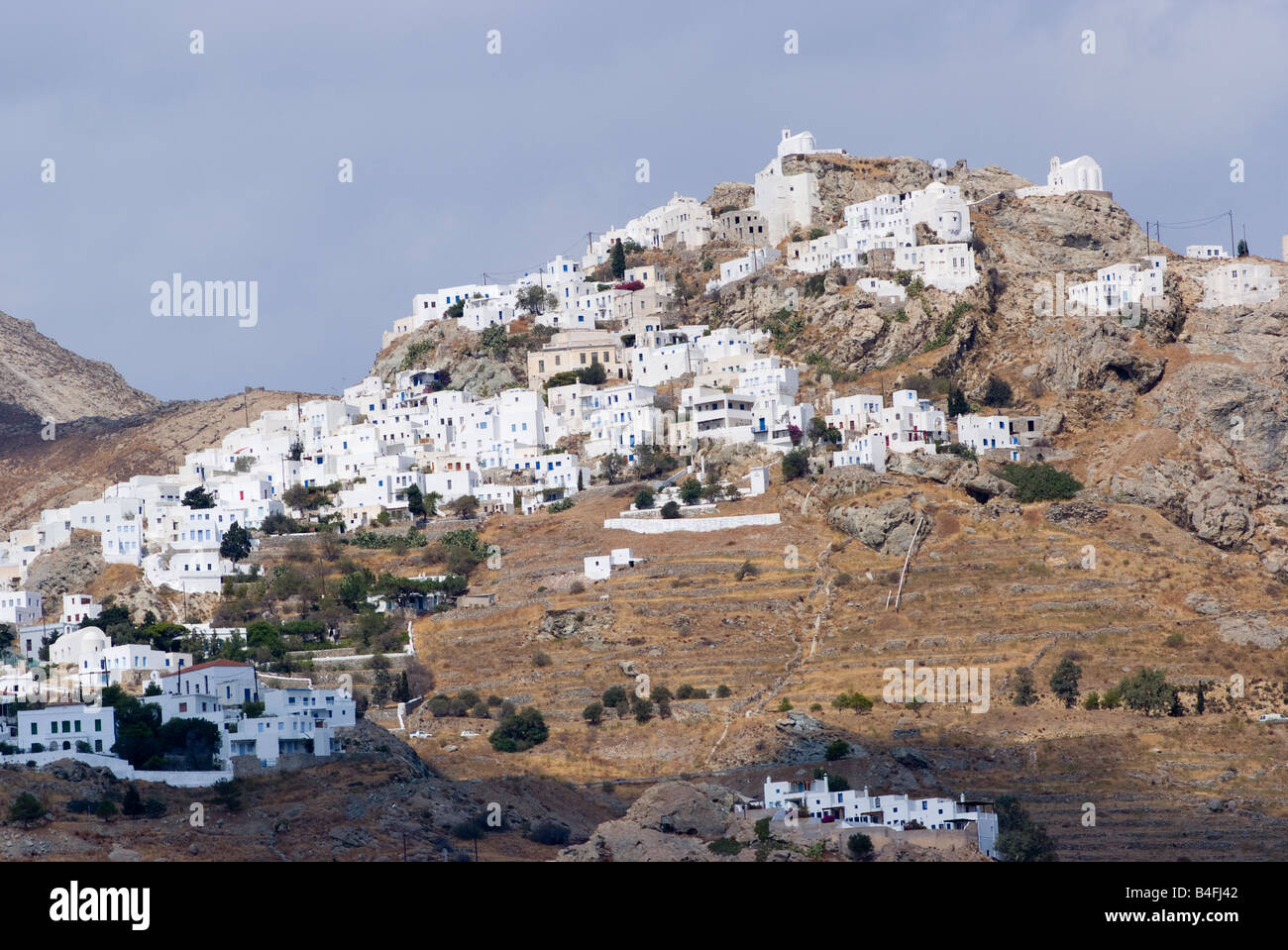 Chora Oberstadt [Serifos Stadt] auf der Insel Serifos Kykladen Inseln Ägäis Griechenland Stockfoto