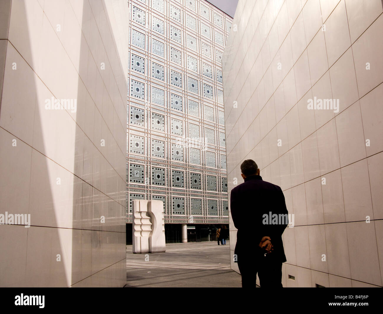Institut du Monde Arabe in Paris Frankreich, Herbst 2008 Stockfoto Institut du Monde Arabe in Paris Frankreich, Herbst 2008 Stockfoto