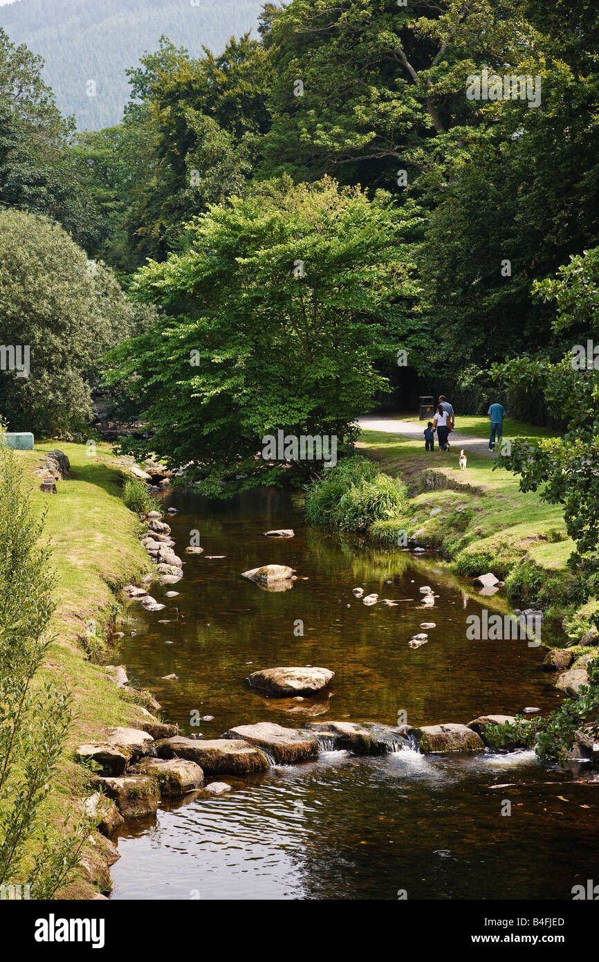 Der Fluss Kilbroney an Fairy Glen, Rostrevor, County Down, Nordirland Stockfoto