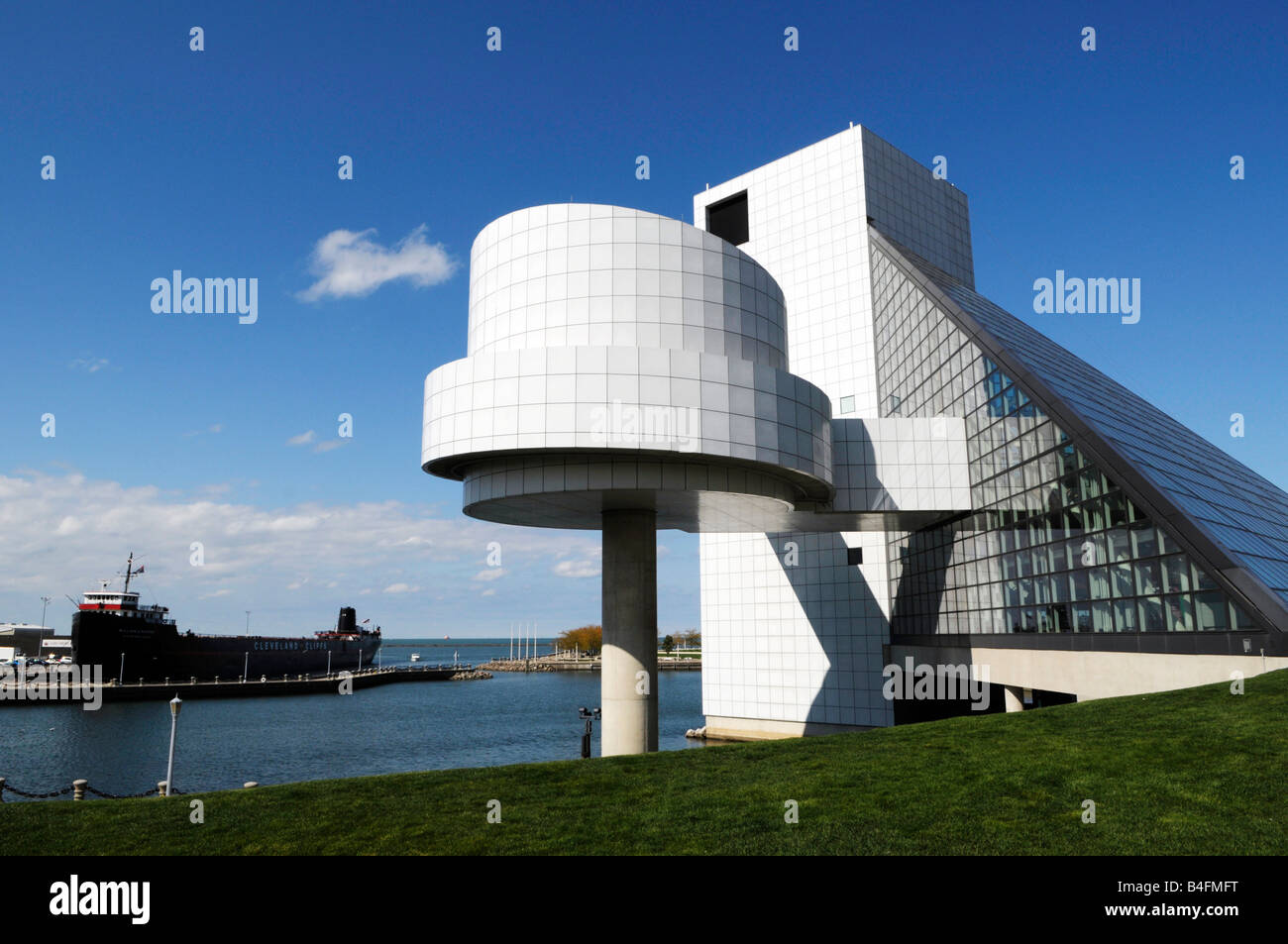 Rock And Roll Hall Of Fame Museum Cleveland Ohio Stockfoto