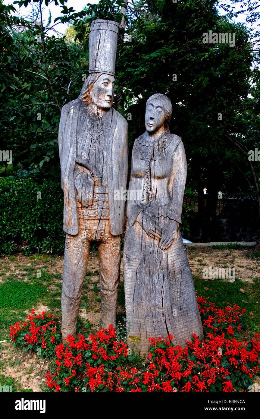 Mann Frau Statue Skulptur Polonez Türkei Immigrant einwandern Einwanderung polnischer Polen Stockfoto