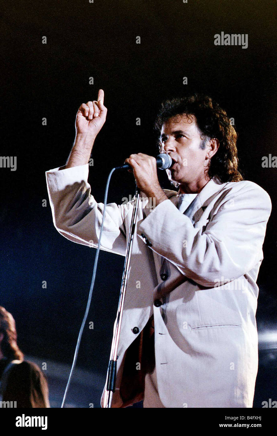 David Essex Sänger Schauspieler singen auf der Bühne Mirrorpix Stockfoto