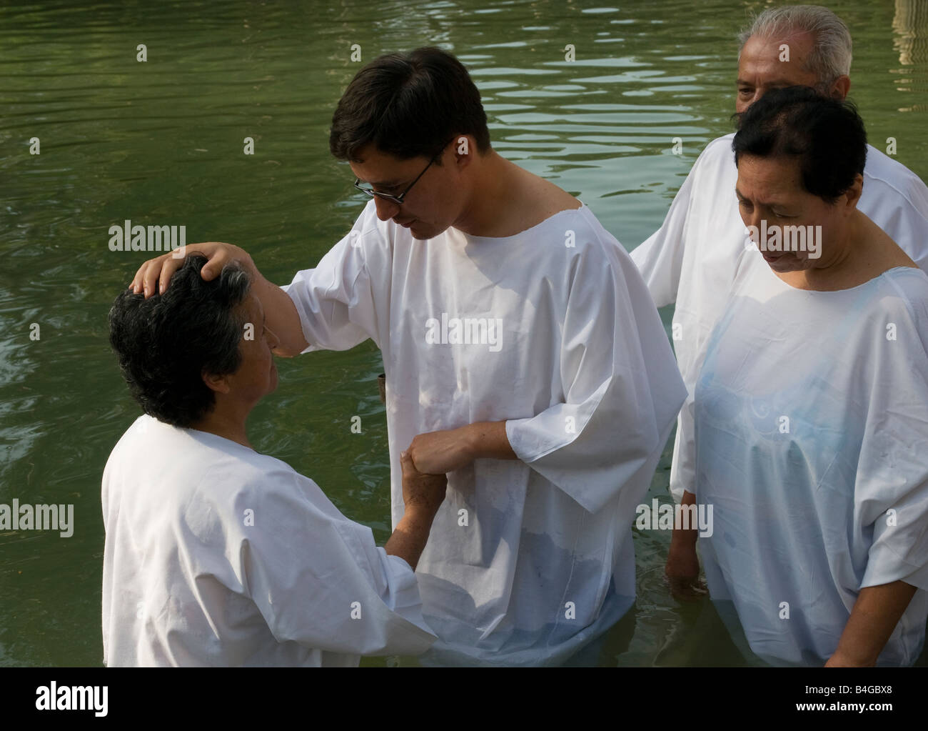 Israel Yardenit Taufstelle in der Nähe vom See Genezareth Stockfoto