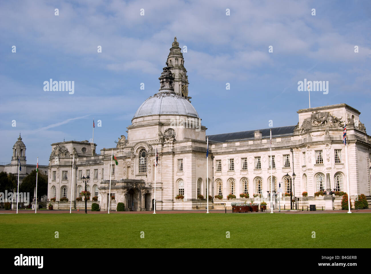 Öffentliche Gebäude im Stadtzentrum von Cardiff Stockfoto