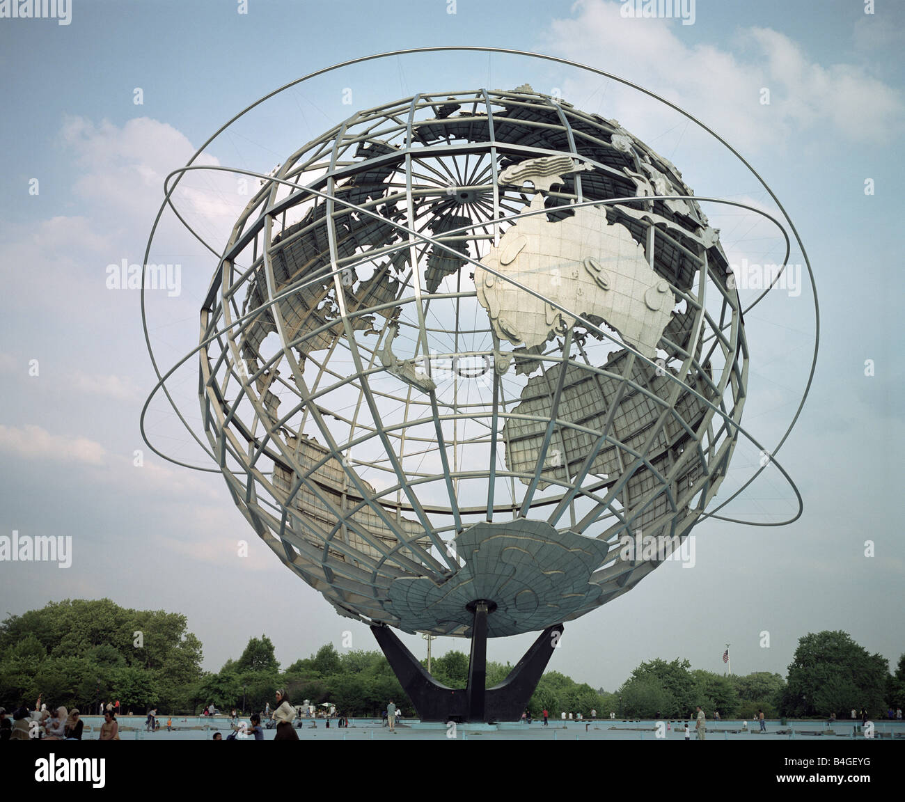 Die Unisphere, im Flushing Meadows Park in Queens. Stockfoto
