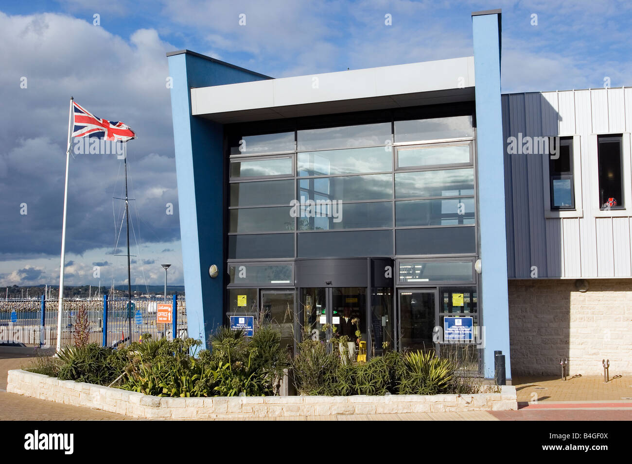 Weymouth and Portland national Sailing Academy, Austragungsort der Segel-Events für die Olympischen Spiele 2012 in Dorset Stockfoto