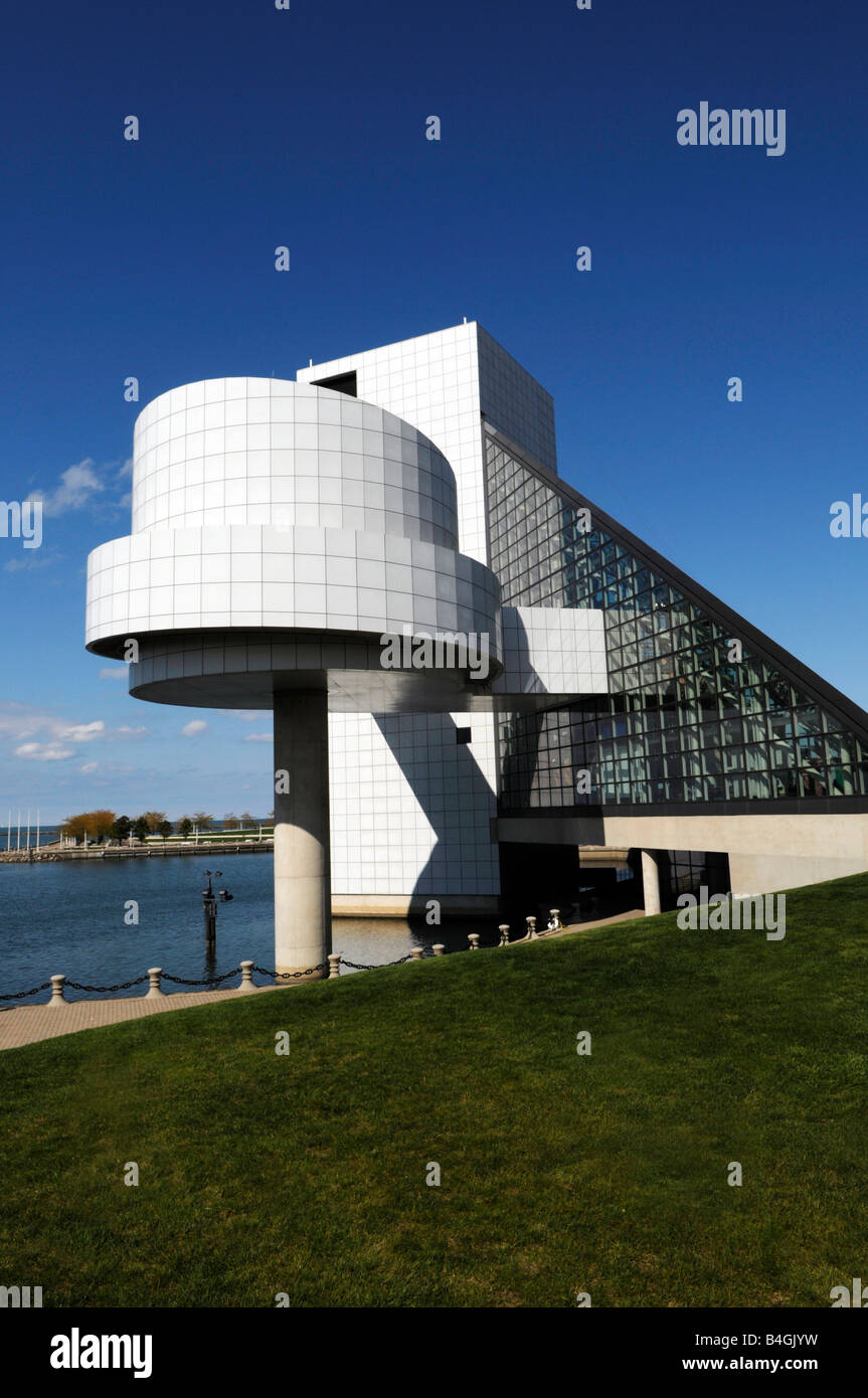 Rock And Roll Hall Of Fame und Museum Cleveland Ohio Usa Stockfoto