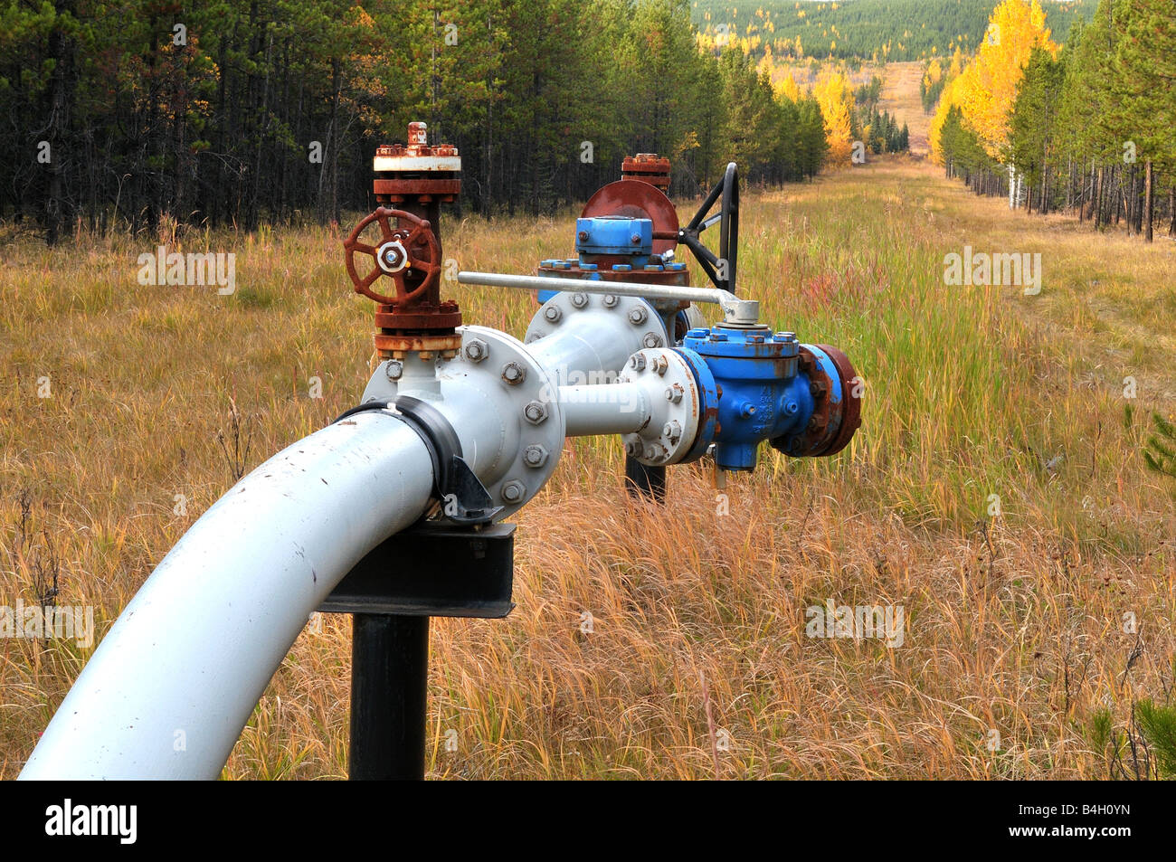 Gas-Pipeline 0810 Stockfoto