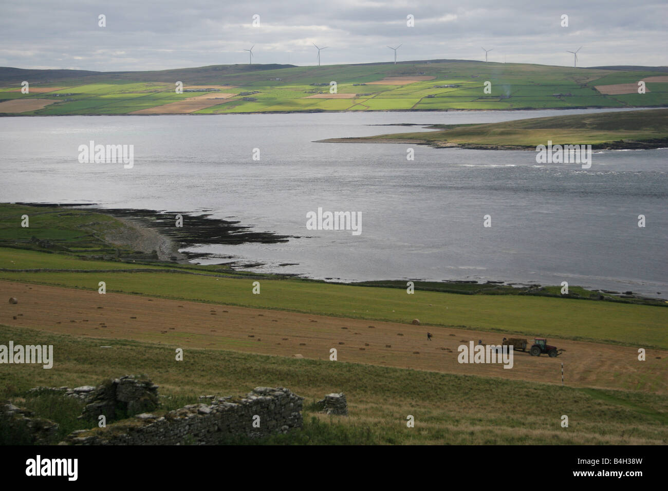 Orkney Festland über den Eynhallow Sound von der Insel Rousay, Orkney Inseln, Schottland Stockfoto