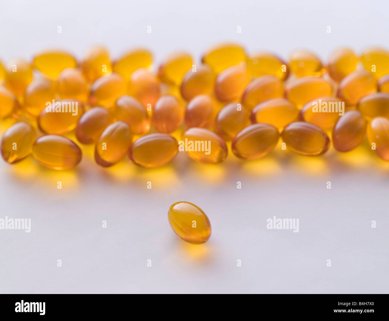 Nahaufnahme des Vitamin-Pillen Stockfoto