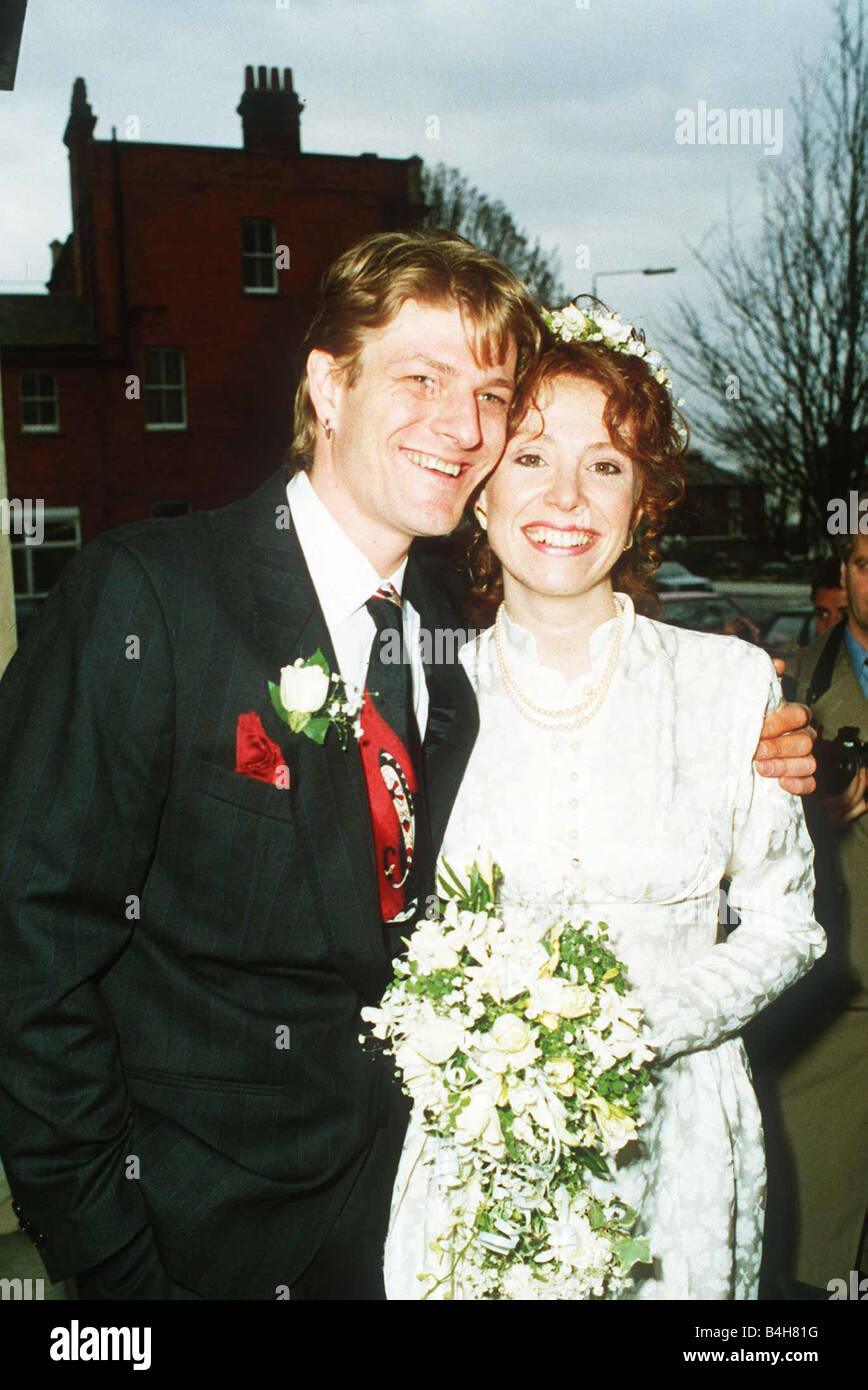 Sean Bean Schauspieler mit seiner neuen Frau Schauspielerin Melanie Hill Stockfoto