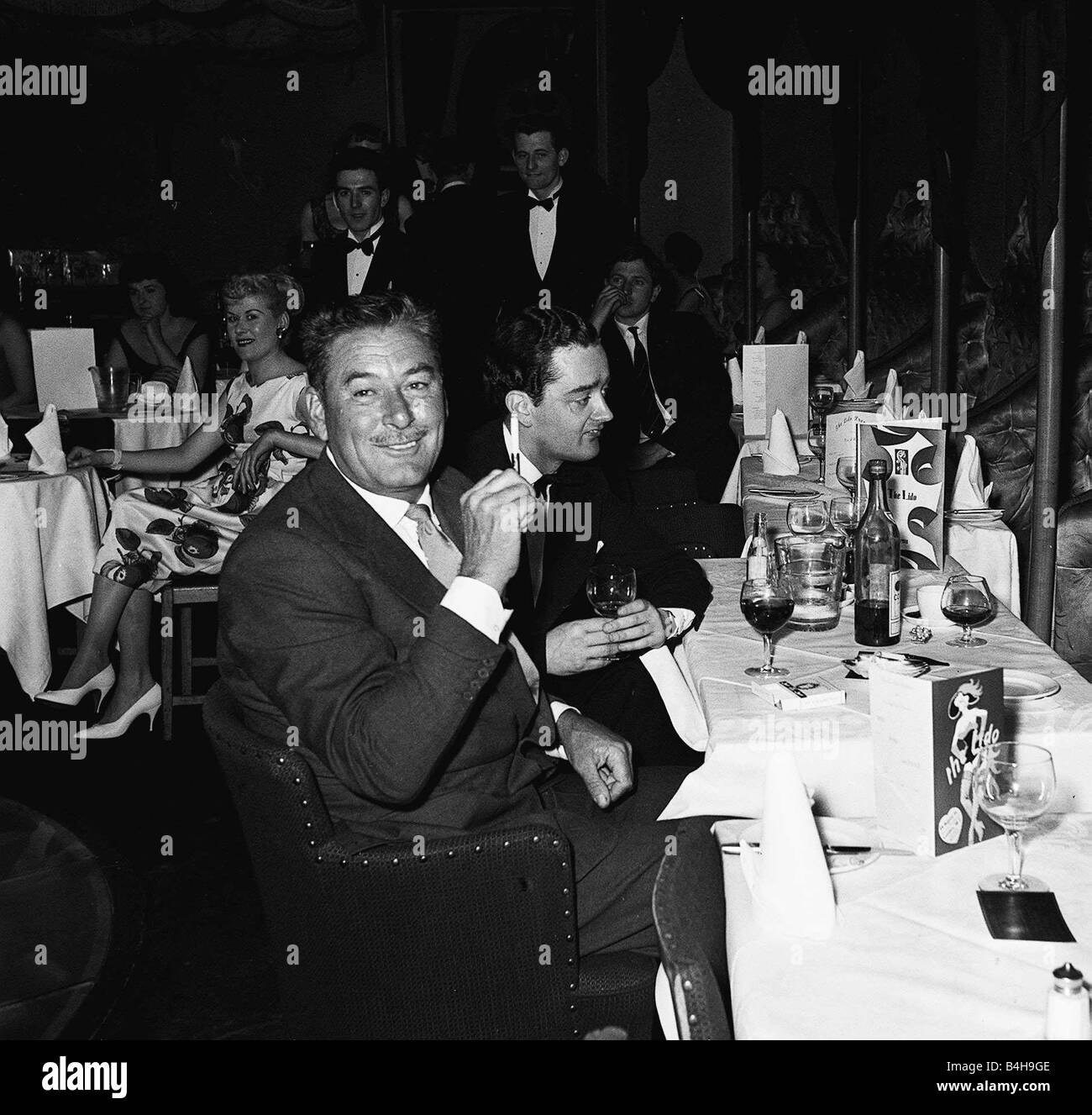 Schauspieler Errol Flynn Mai 1958 Stockfoto