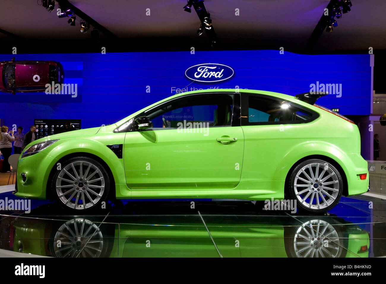 Ford Focus RS. Auf der Motor Show 2008. Der Mondial de l ' Automobile. Stockfoto