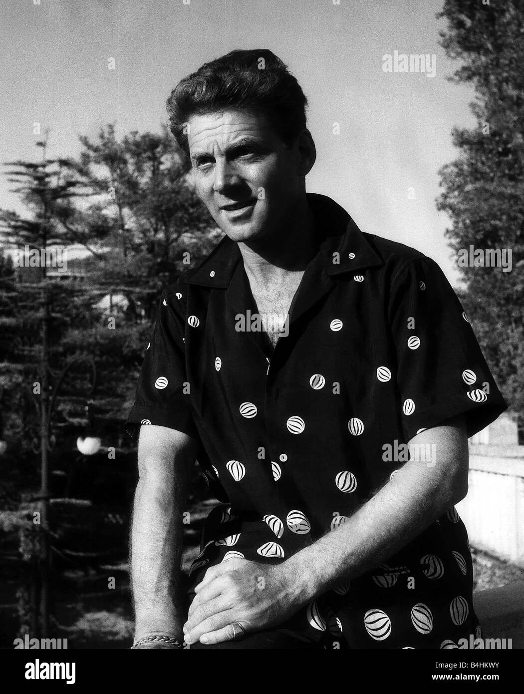Französischer Schauspieler Jean Pierre Aumont besucht die Filmfestspiele von Venedig August 1953 Stockfoto