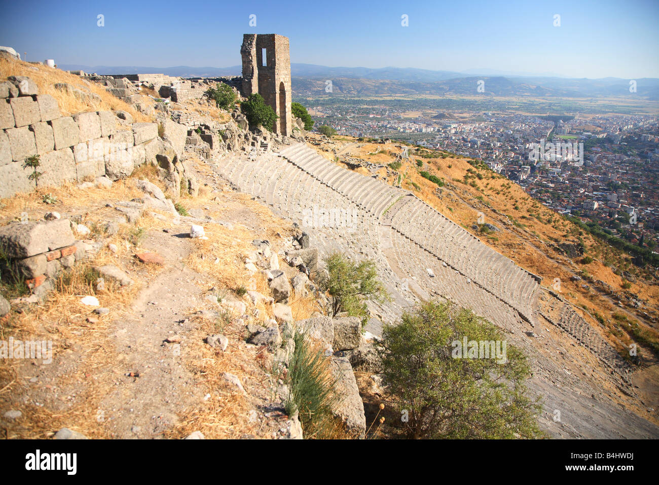 Pergamon in Bergama, Nördliche Ägäis, Türkei Stockfoto