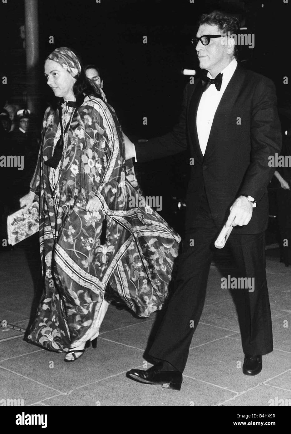 Burt Lancaster Schauspieler mit Freund Vicki Pierson 1976 endlich Premiere des Films Moses Stockfoto