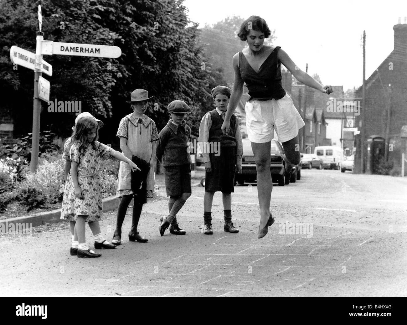 Elizabeth Hurley Schauspielerin in einer Szene aus dem TV-Drama Christabel November 1988 Dbase MSI Stockfoto