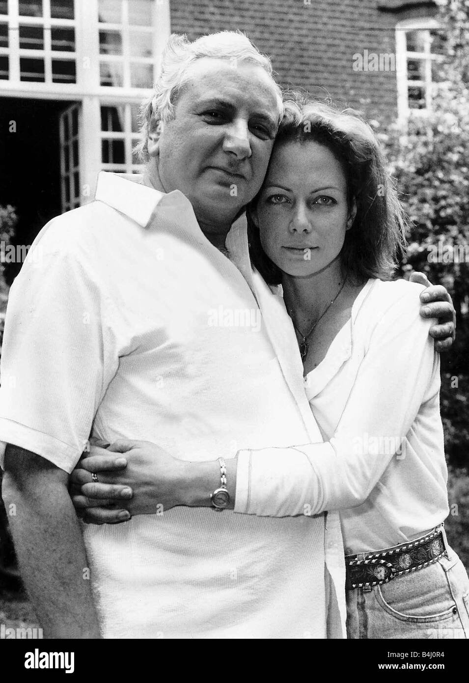 Jenny Seagrove Actress mit Freund Filmproduzent Michael Winner Juli 1988 Stockfoto