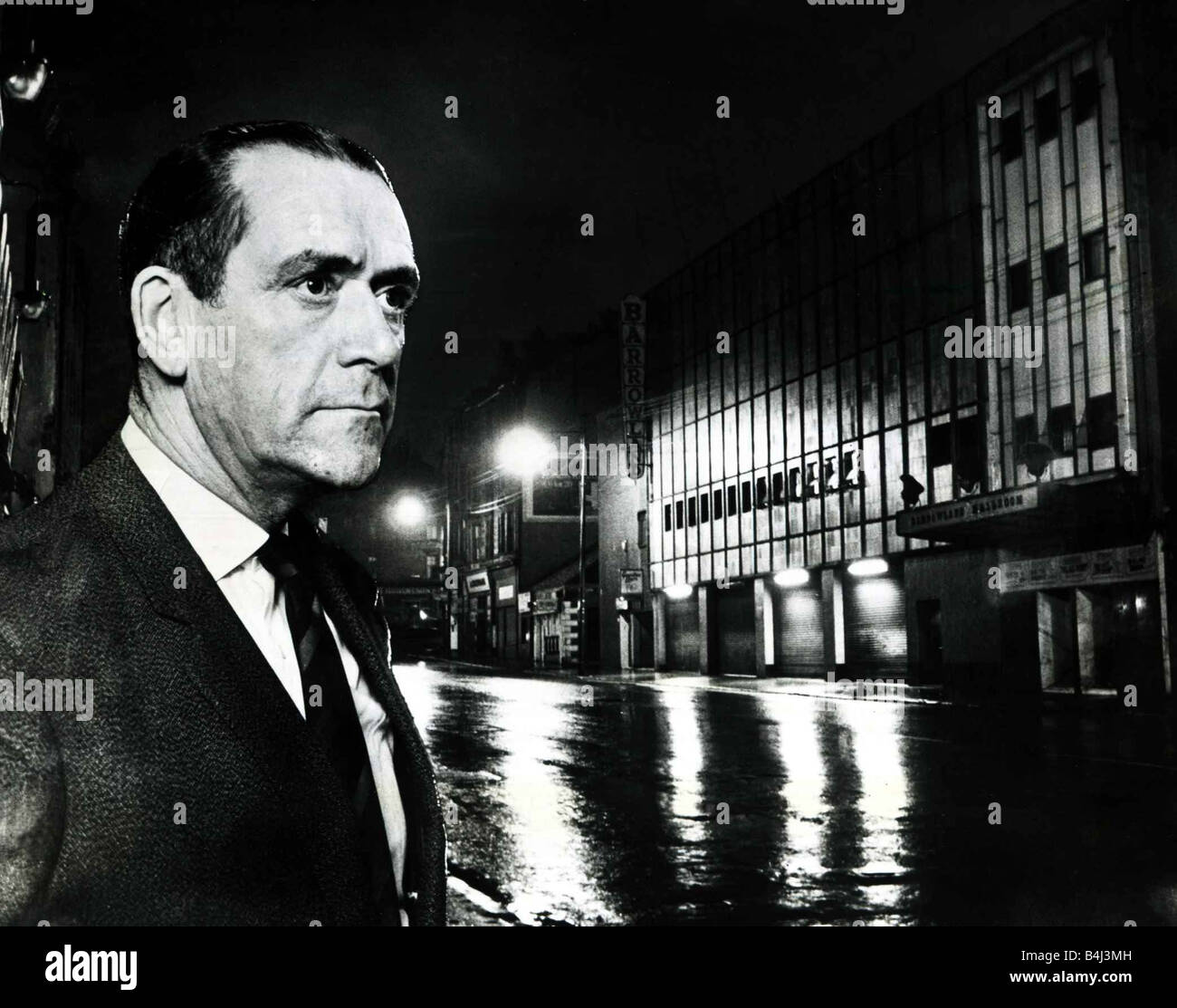 Kriminalität Mord Superintendent Joe Beattie der Mann, der massive Suche nach Mann startete den Spitznamen Bibel John in Glasgow Juli 1974 Stockfoto