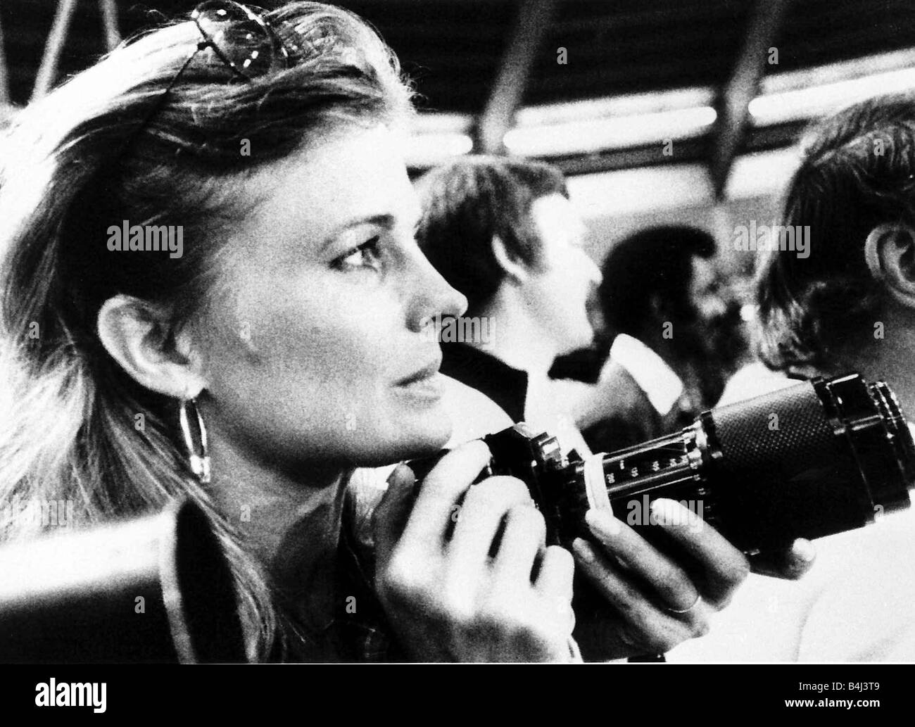 Candice Bergen Schauspielerin Cameragirl Mai 1976 fotografieren Muhammad Ali in Ausbildung Dbase MSI Stockfoto