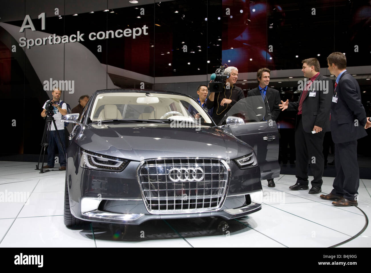 Audi A1 Sportback Concept. Auf der Motor Show 2008. Der Mondial de l ' Automobile. Stockfoto