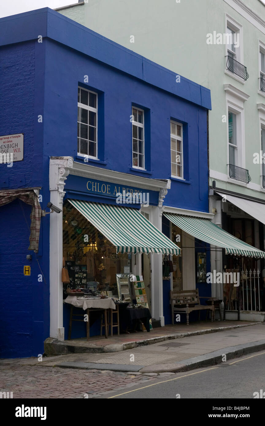 Geschäft in Portobello Road Nottinghill London UK Stockfoto