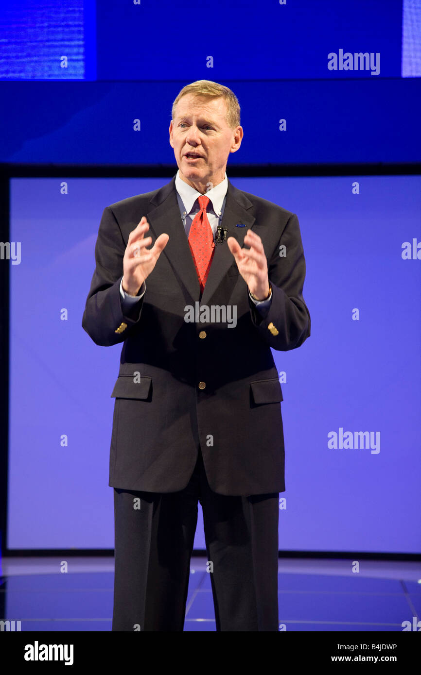 Alan Mulally. Ford Motor co-CEO. Stockfoto